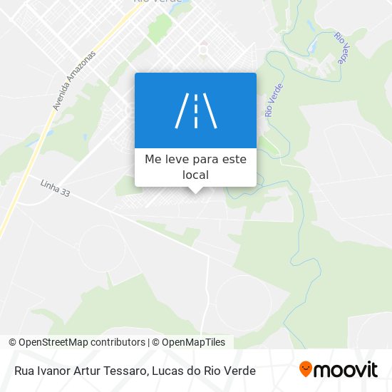 Rua Ivanor Artur Tessaro mapa