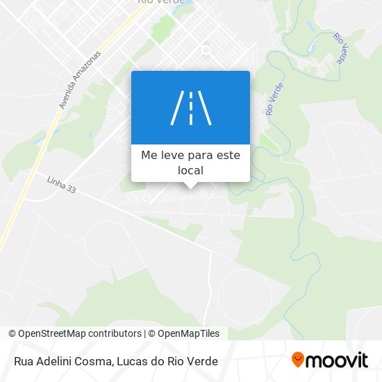 Rua Adelini Cosma mapa