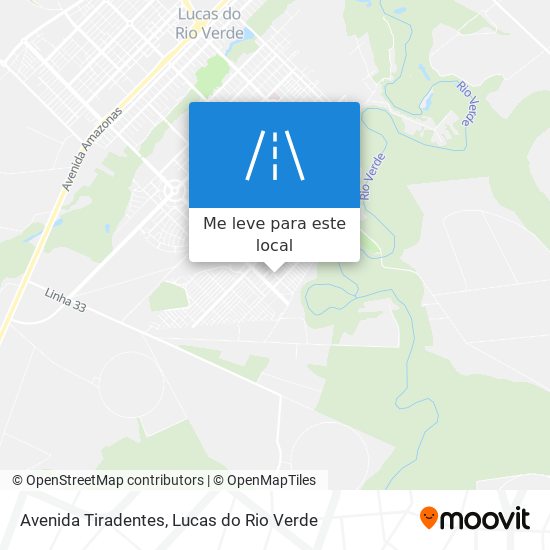 Avenida Tiradentes mapa