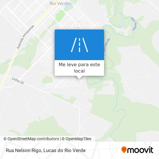 Rua Nelson Rigo mapa