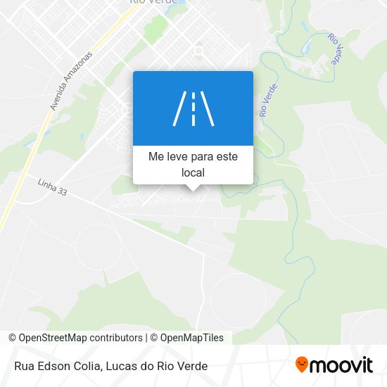 Rua Edson Colia mapa
