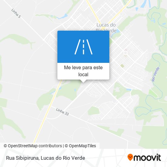 Rua Sibipiruna mapa