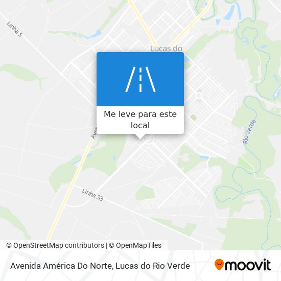 Avenida América Do Norte mapa