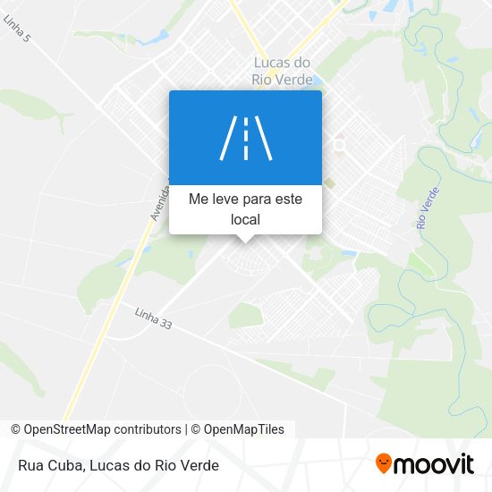 Rua Cuba mapa