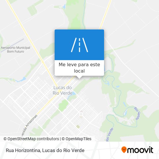 Rua Horizontina mapa