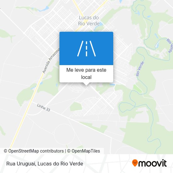 Rua Uruguai mapa