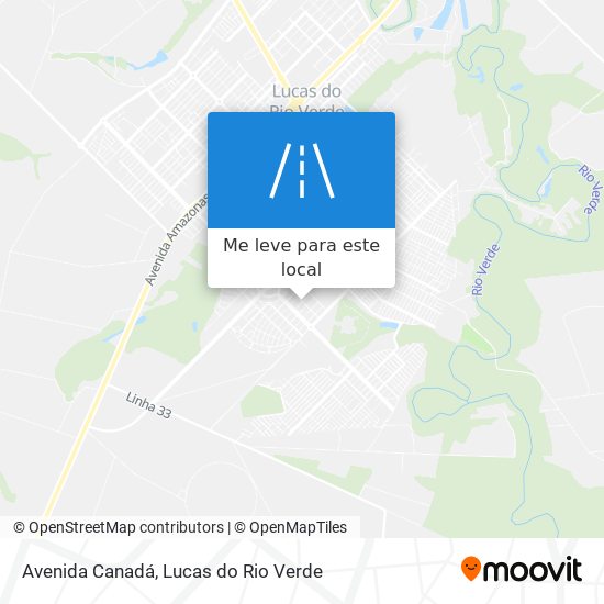 Avenida Canadá mapa