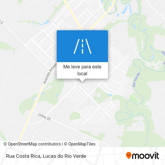 Rua Costa Rica mapa