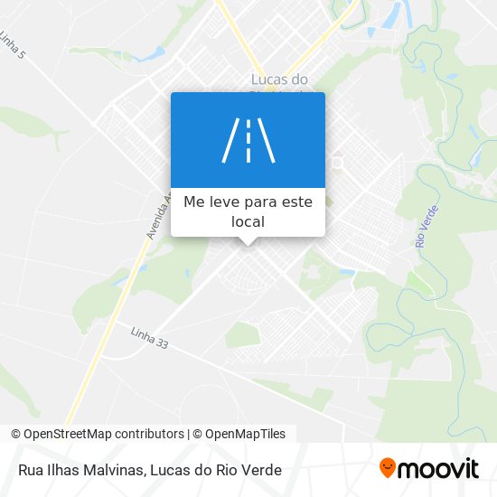 Rua Ilhas Malvinas mapa