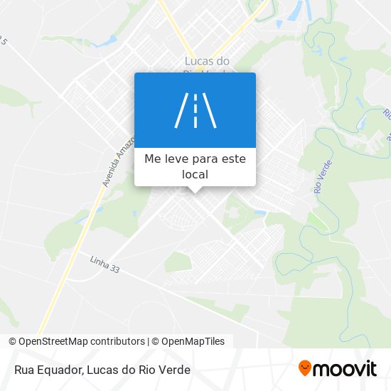 Rua Equador mapa