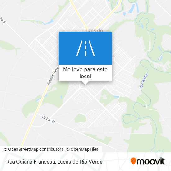 Rua Guiana Francesa mapa