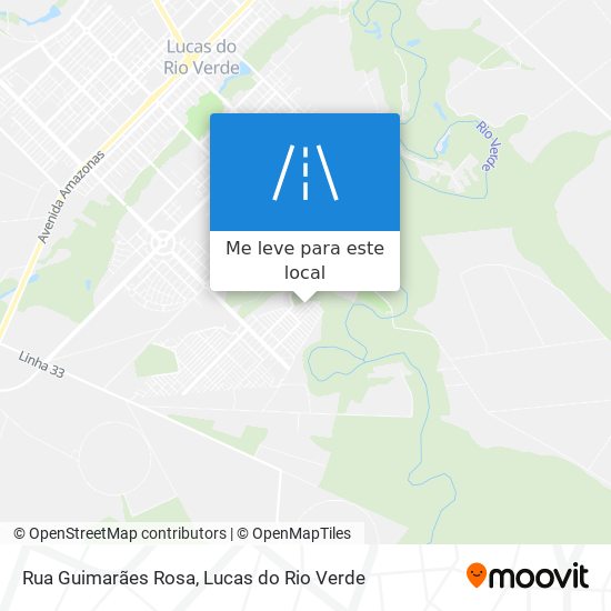 Rua Guimarães Rosa mapa