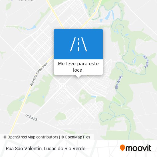 Rua São Valentin mapa