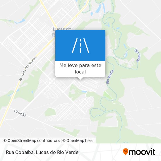 Rua Copaíba mapa