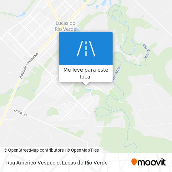 Rua Américo Vespúcio mapa