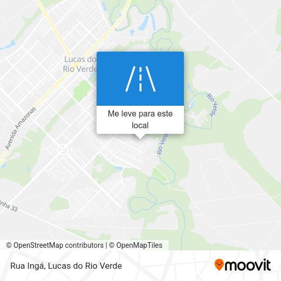Rua Ingá mapa