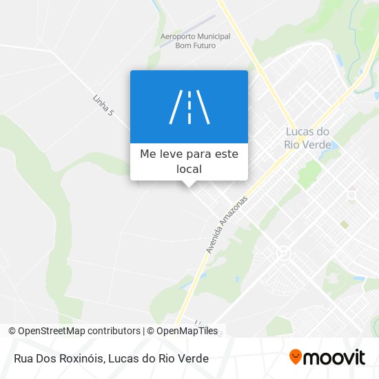 Rua Dos Roxinóis mapa