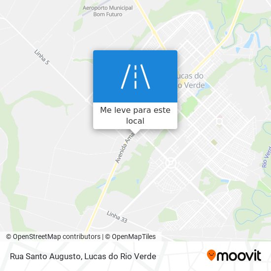 Rua Santo Augusto mapa