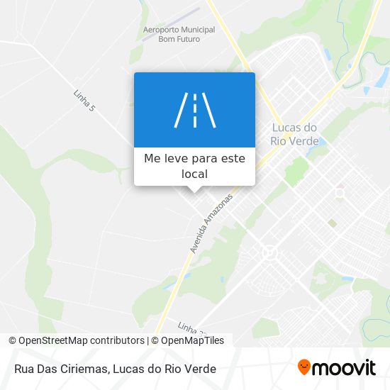 Rua Das Ciriemas mapa