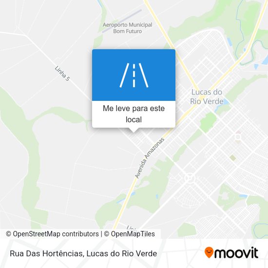 Rua Das Hortências mapa