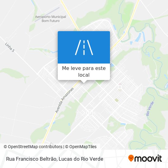 Rua Francisco Beltrão mapa