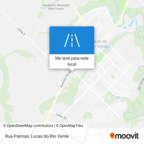 Rua Palmas mapa