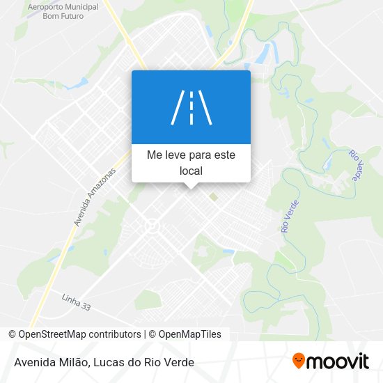 Avenida Milão mapa