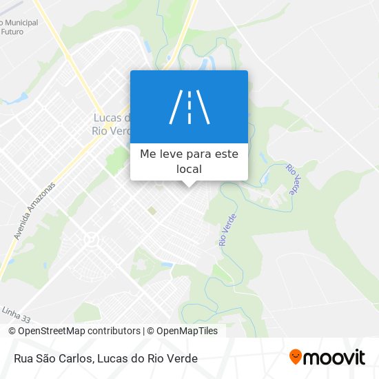 Rua São Carlos mapa