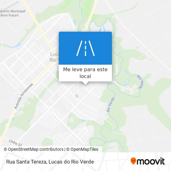 Rua Santa Tereza mapa