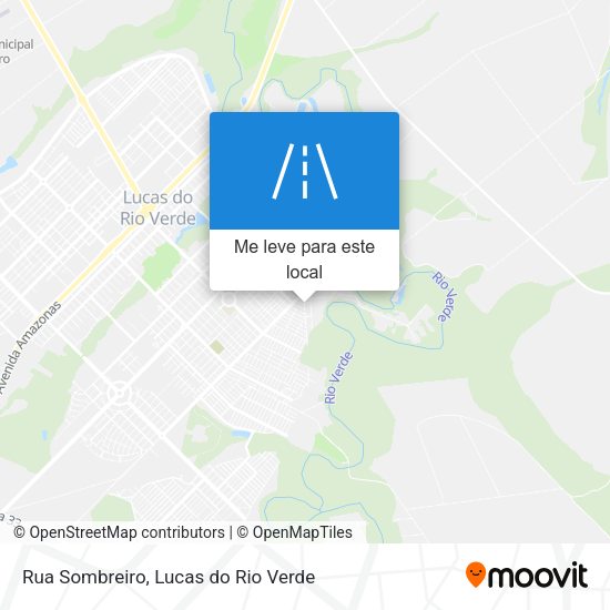 Rua Sombreiro mapa