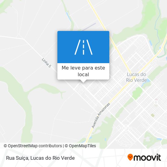 Rua Suíça mapa