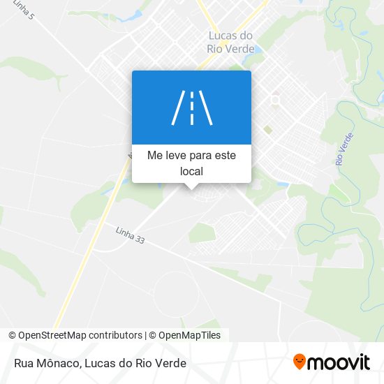 Rua Mônaco mapa