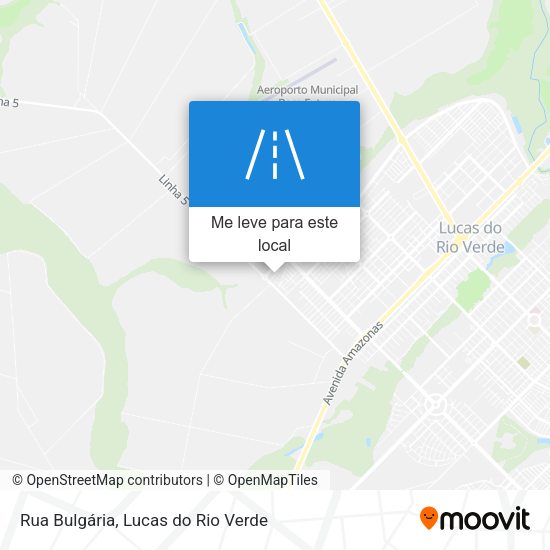 Rua Bulgária mapa