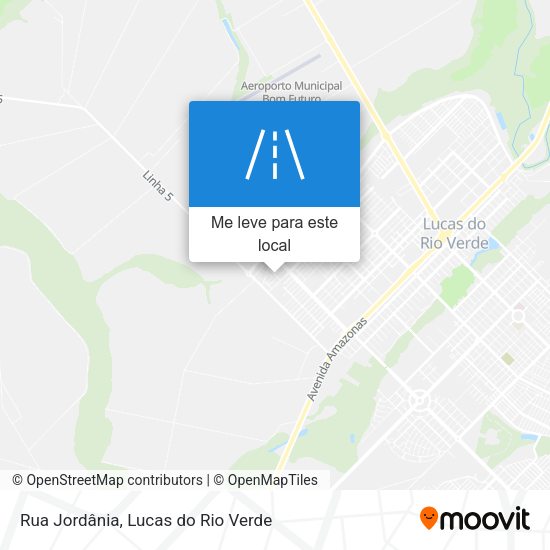 Rua Jordânia mapa