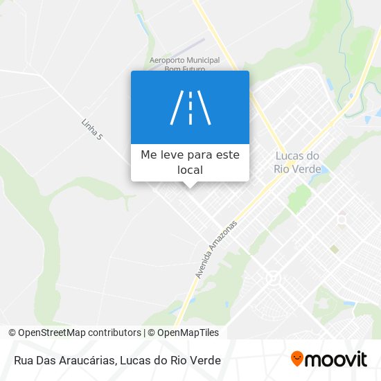 Rua Das Araucárias mapa