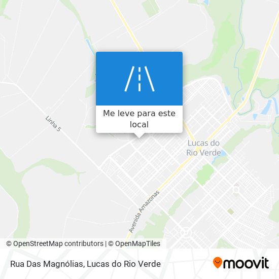 Rua Das Magnólias mapa