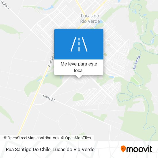 Rua Santigo Do Chile mapa