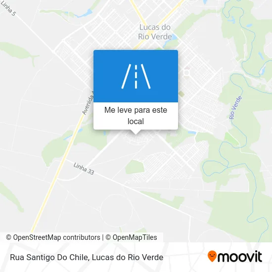 Rua Santigo Do Chile mapa