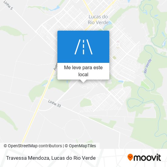 Travessa Mendoza mapa