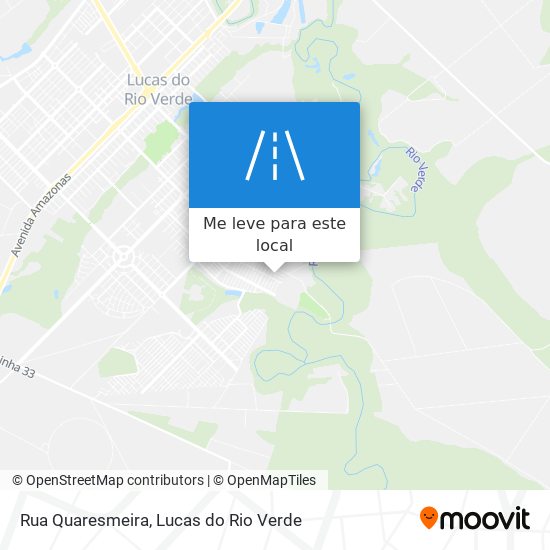 Rua Quaresmeira mapa