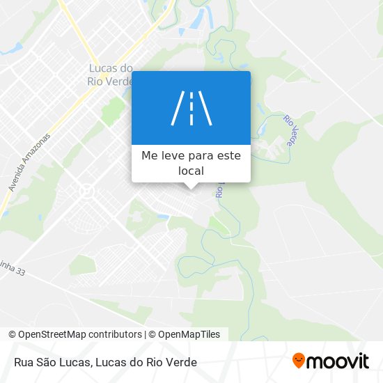 Rua São Lucas mapa