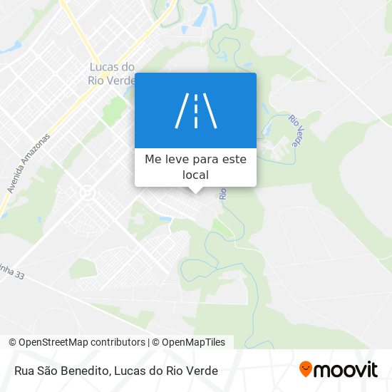 Rua São Benedito mapa