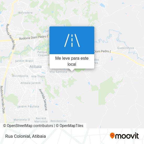 Rua Colonial mapa