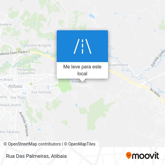 Rua Das Palmeiras mapa