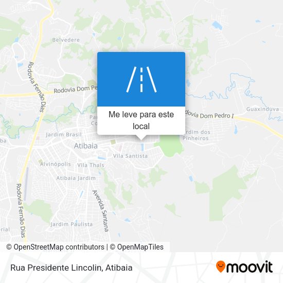 Rua Presidente Lincolin mapa