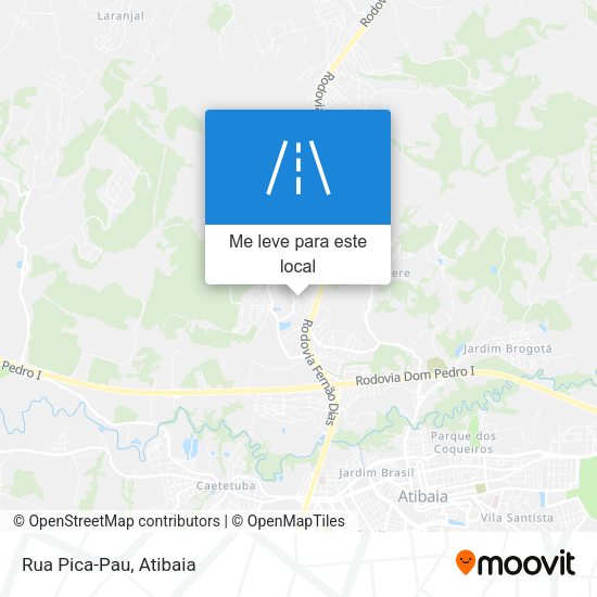 Rua Pica-Pau mapa