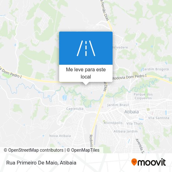 Rua Primeiro De Maio mapa