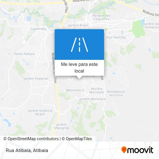 Rua Atibaia mapa