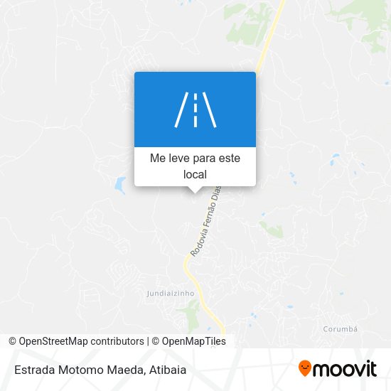 Estrada Motomo Maeda mapa
