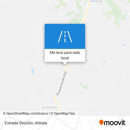 Estrada Dezoito mapa